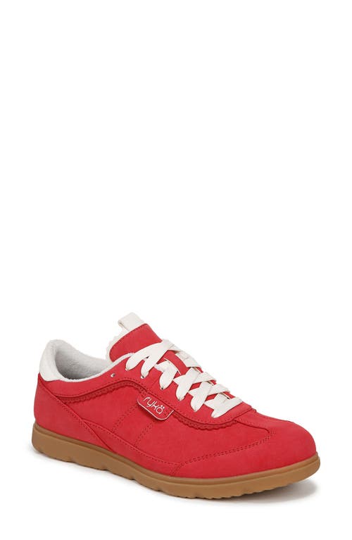 Ryka Women's Effortless Lace Up Court Sneakers In Red Salsa