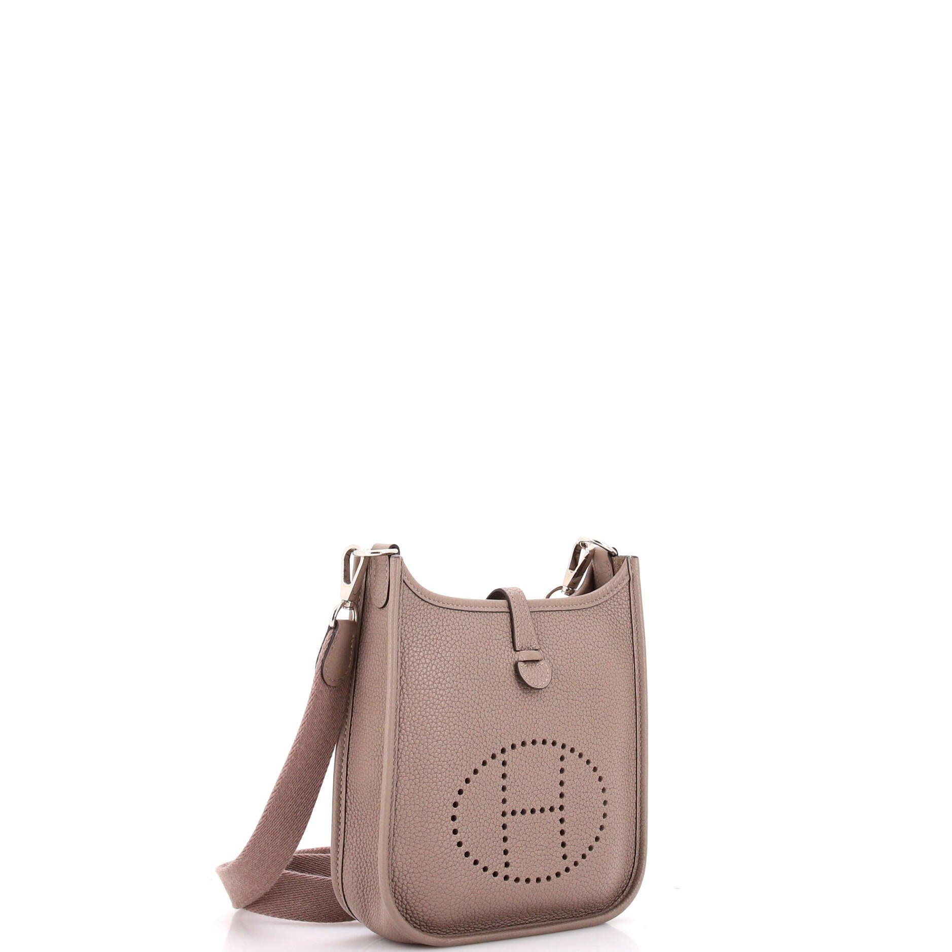 Pre-Owned Hermes Evelyne Bag Gen III Clemence TPM, Alternate, color, Gris Asphalte