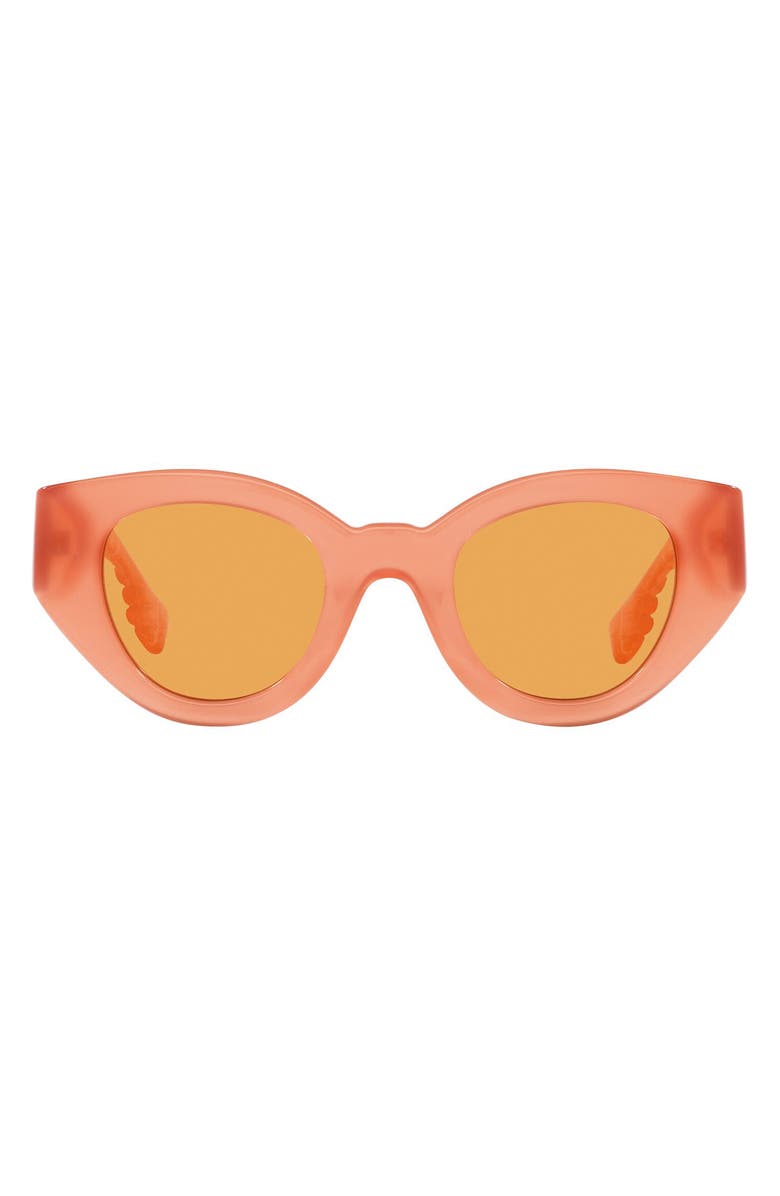 Burberry Meadow 47mm Phantos Sunglasses, Main, color, Orange
