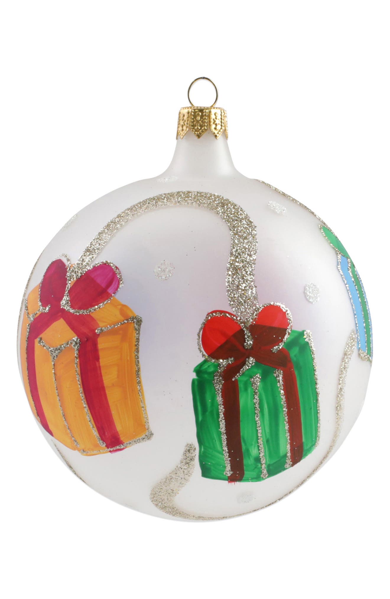 Ribbon-Wrapped Gifts Ornament