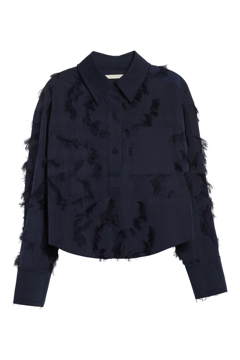 Fil Coupé Crop Top, Alternate, color, ULTRA NAVY