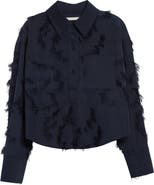 Jason Wu Collection Fil Coupé Crop Henley