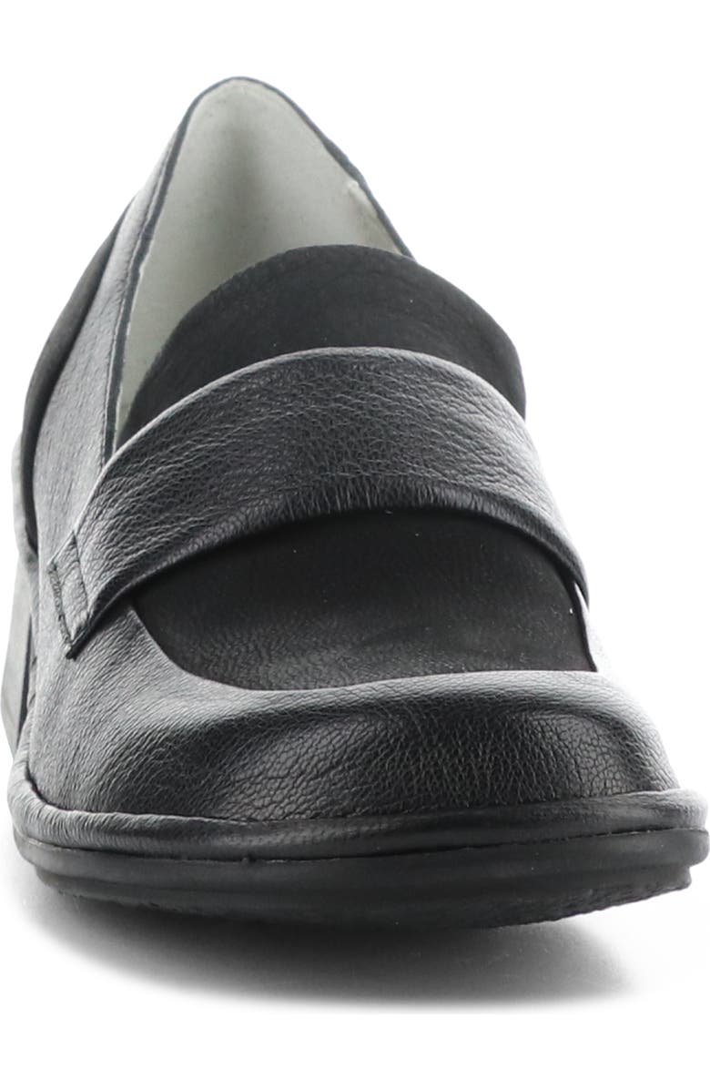 Fly London Elam Block Heel Loafer, Alternate, color, Black