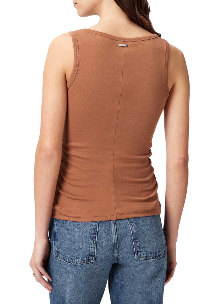 Katarina Stretch Cotton Tank, Alternate, color, PECAN BROWN
