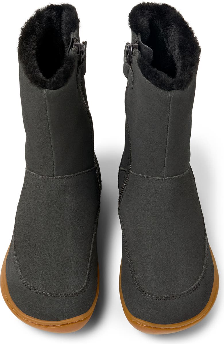 Camper Kids' Peu Cami Faux Fur Lined Boot, Alternate, color, Dark Gray