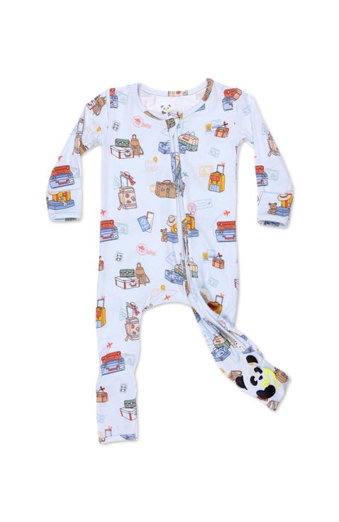 Baby Vintage Suitcases Convertible Footie