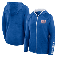 FANATICS Women's Fanatics Royal New York Giants Redzone End Around Pass Raglan Full-Zip Hoodie