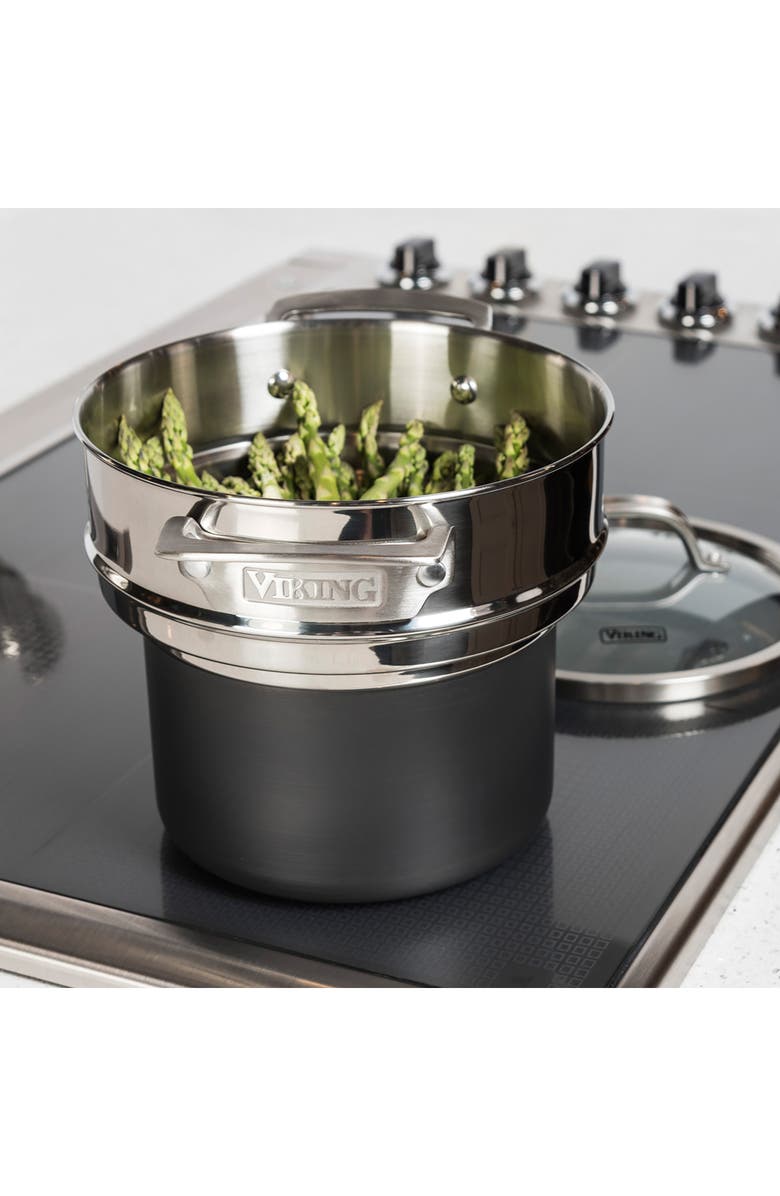 Viking Universal Stockpotck & Steamer Set, Alternate, color, Stainless Steel
