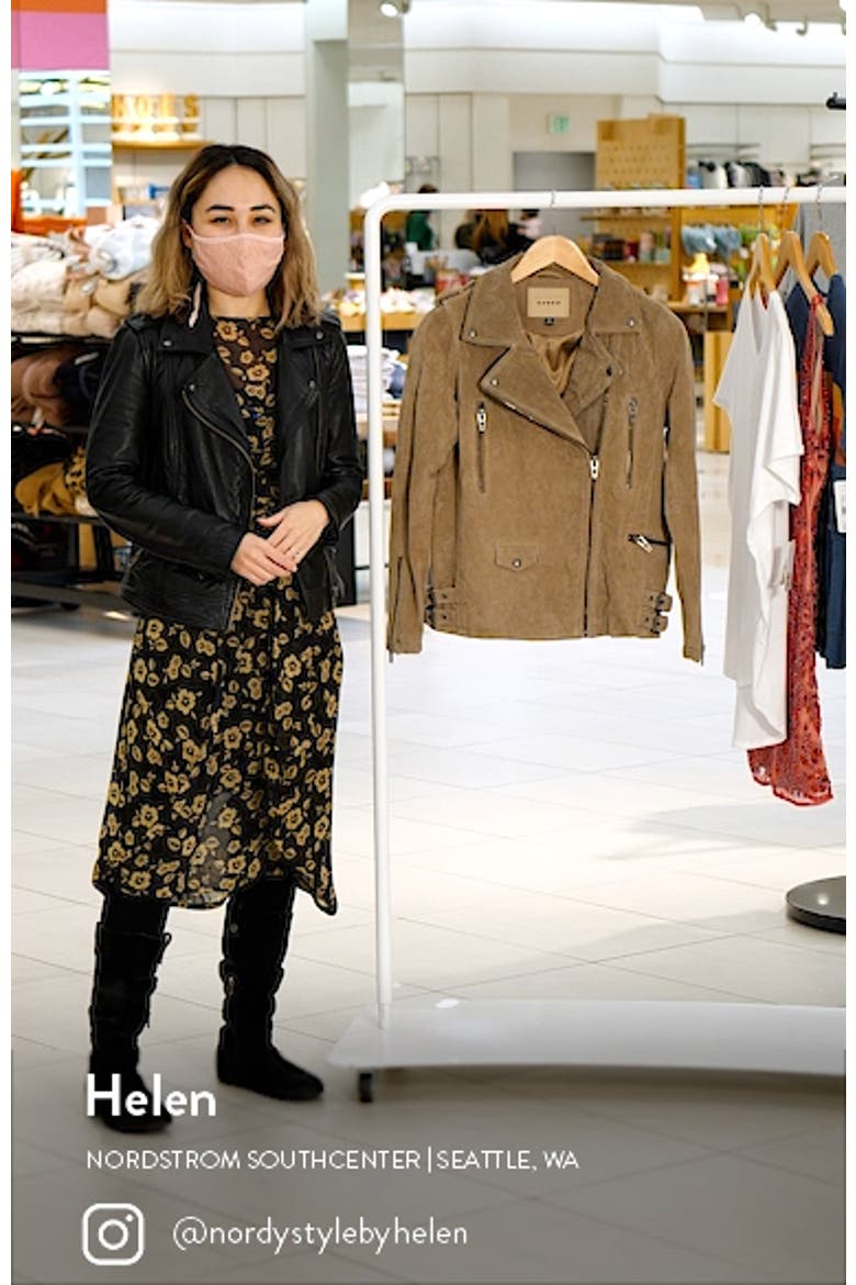 Long Suede Moto Jacket video