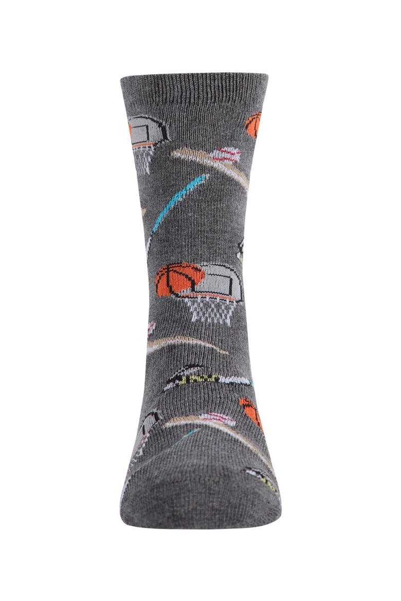 Sports Crew Socks, Alternate, color, Charcoal