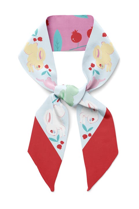 Bunnies Twilly Ribbon Scarf