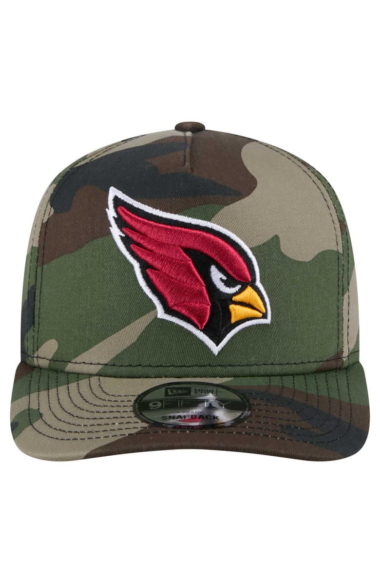 New Era Men's New Era Camo Arizona Cardinals Woodsy 9FIFTY Snapback Hat, Alternate, color,