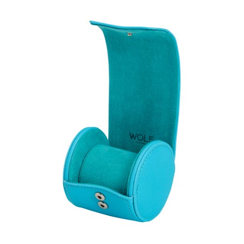 Wolf Tutti Frutti Single Watch Roll In Turquoise