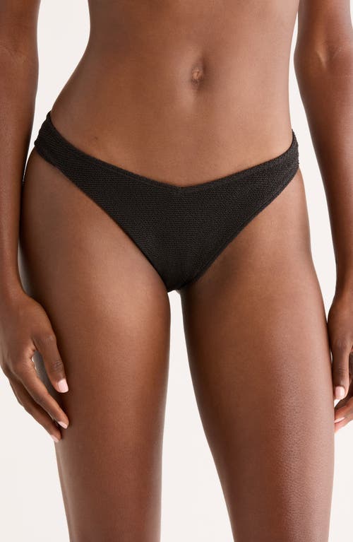 & Other Stories Textured V Bikini Bottoms in Black Dark  product