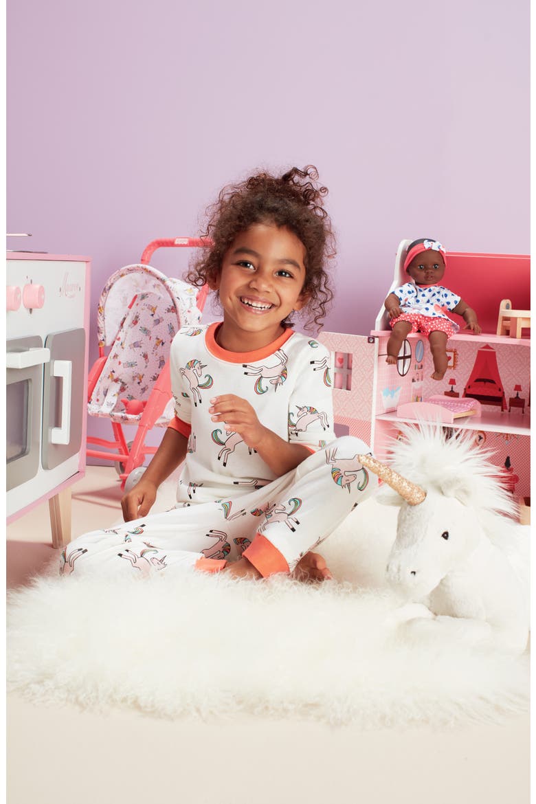 Wood Doll House, Alternate, color, PINK