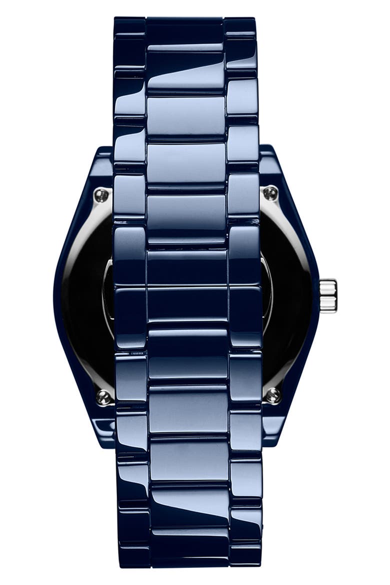 Element Ceramic Bracelet Watch, 43mm, Alternate, color, BLUE