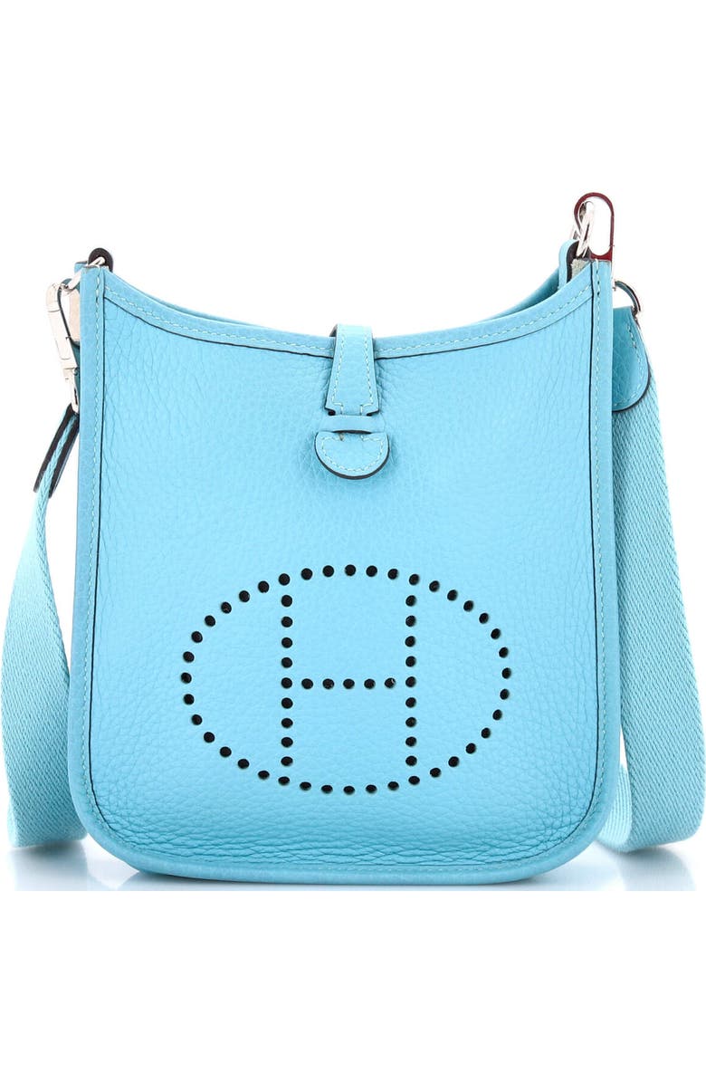Pre-Owned Hermes Evelyne Bag Gen III Clemence TPM, Main, color, Bleu Atoll