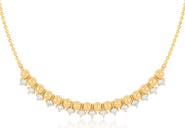 EF Collection Beaded Diamond Frontal Necklace