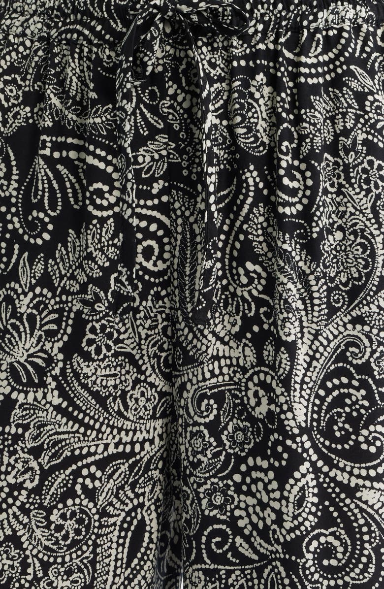 Vince Camuto Elastic Waist Wide Leg Pants, Alternate, color, Rich Black