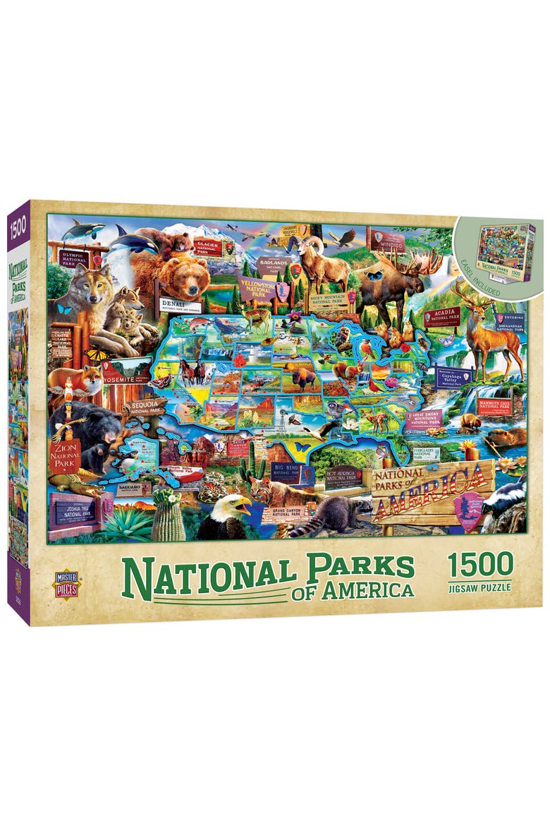USA National Parks 1500 Piece Puzzle, Main, color, Multicolor