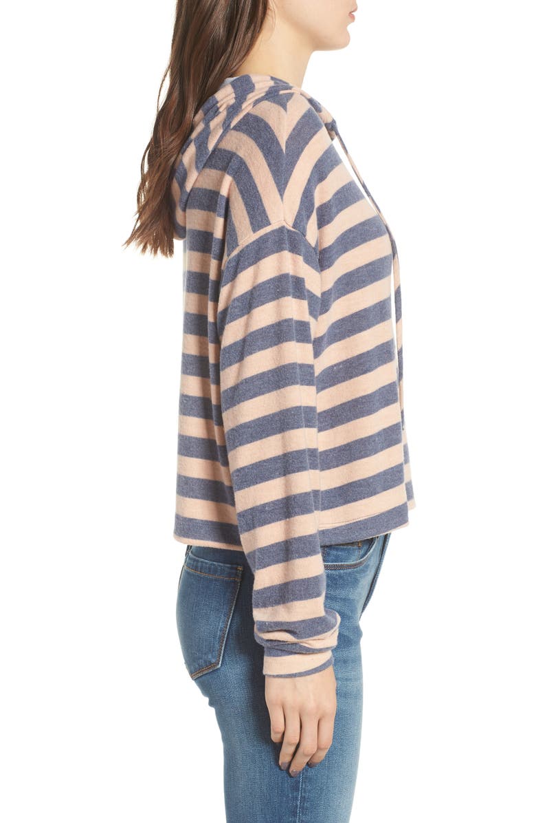 Chloe & Katie Stripe Brushed Hacci Hoodie, Alternate, color,