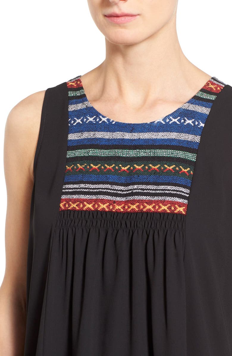 Pleione Embroidered Bib Tank, Alternate, color, 
