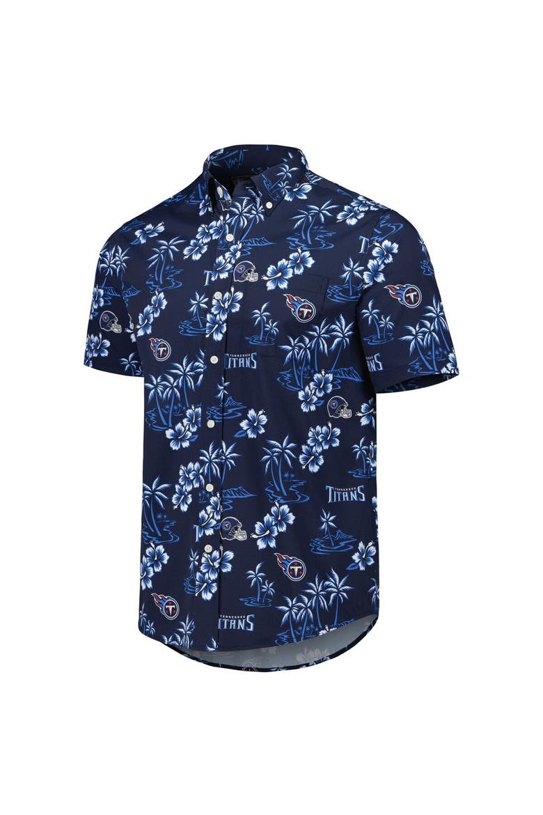 Men's Reyn Spooner Navy Tennessee Titans Kekai Button-Up Shirt, Alternate, color, Navy