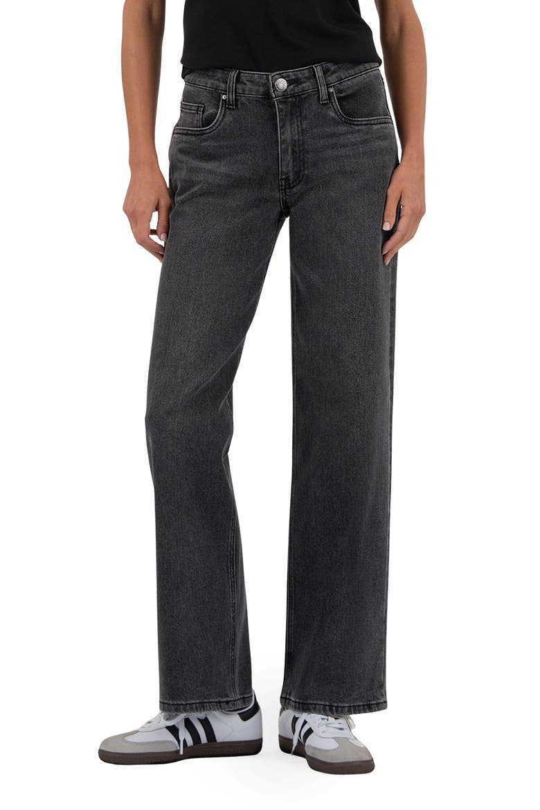 Selena Low Rise Baggy Straight Leg Jeans, Main, color, FATEFUL