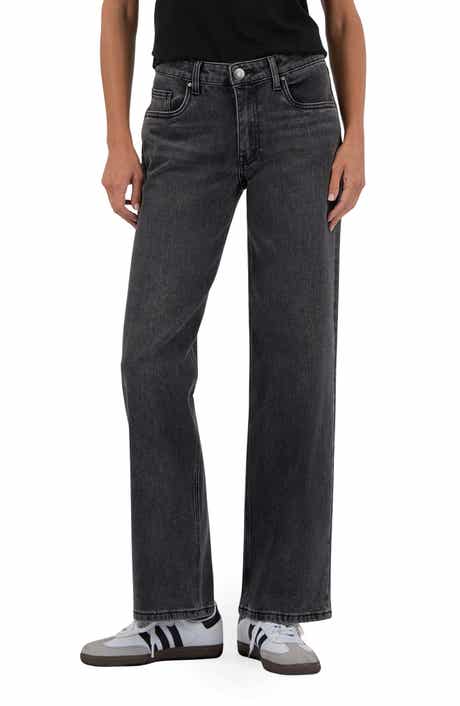 KUT from the Kloth Selena Low Rise Baggy Straight Leg Jeans