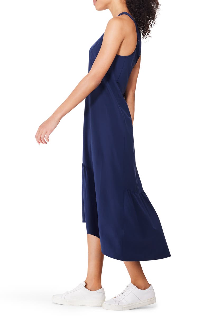 NZ ACTIVE by NIC+ZOE Tech Stretch High-Low Maxi Dress, Alternate, color, Ink