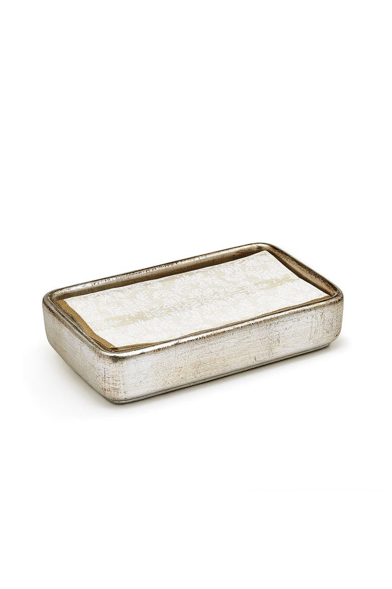 Ava Silver Towel Tray, Alternate, color, SILVER