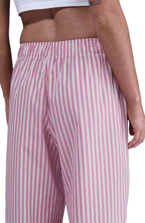 Nike Sportswear Stripe Poplin Pants In Pink