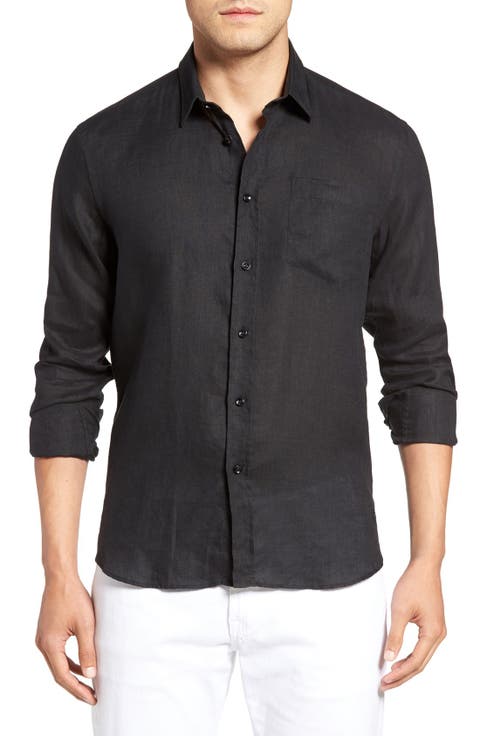Men's Linen Solid Shirt