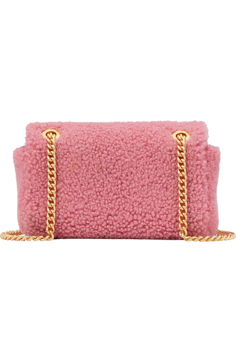 Kate Spade New York small evelyn faux shearling shoulder bag, Alternate, color,