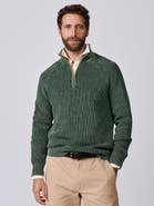 Aubin Martin Zip Neck Long Sleeve Jumper