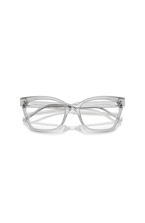 Giorgio Armani 52mm Cat Eye Optical Glasses In Gray