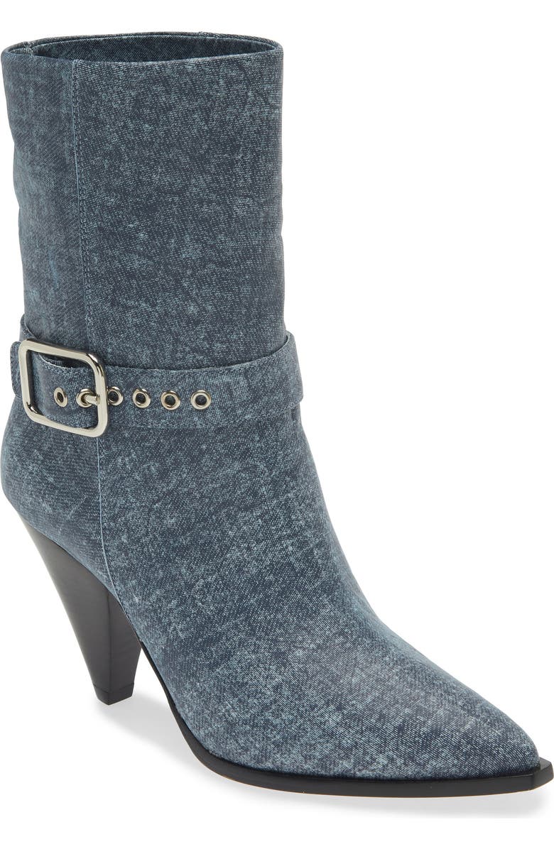 Avec Les Filles Romy Buckle Bootie, Main, color, Denim