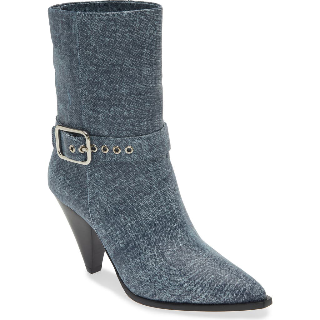 Kaanas Romy Buckle Bootie In Blue