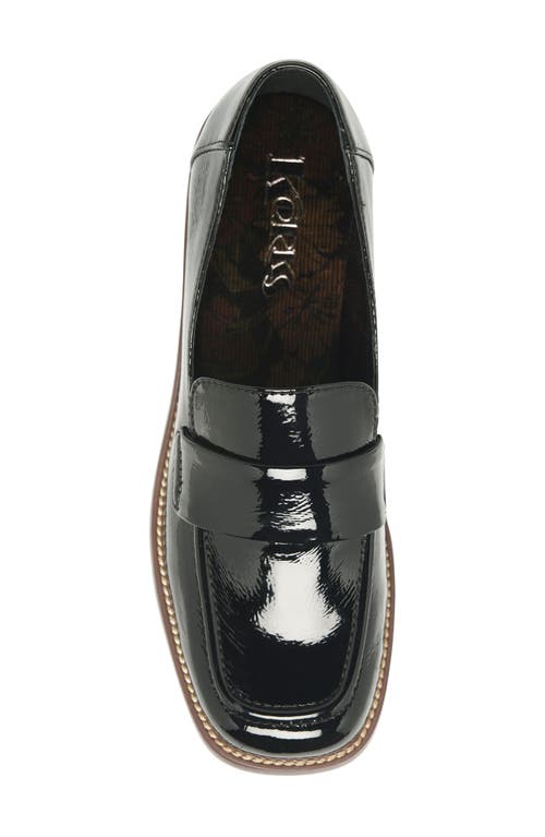 Korks Frey Patent Loafer In Black