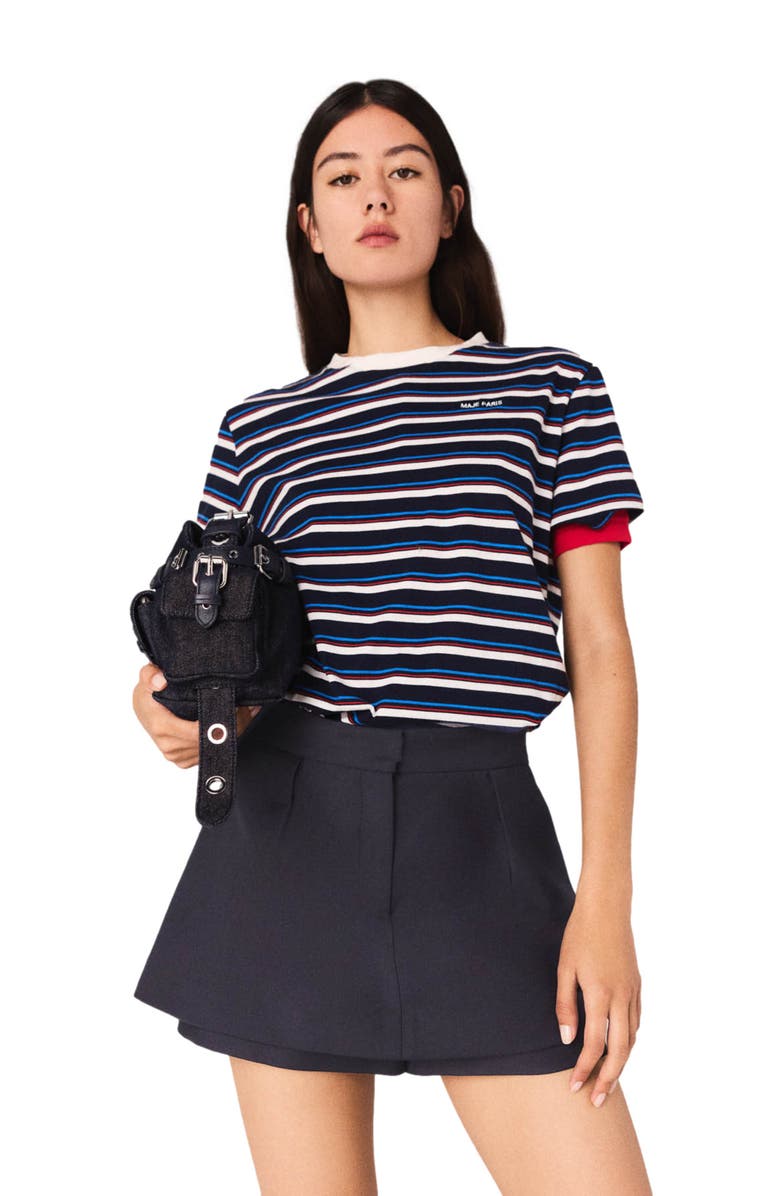 maje Skort, Alternate, color, Navy