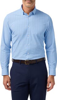Mizzen+Main Leeward Trim Fit Skyline Hampton Plaid Button-Up Shirt