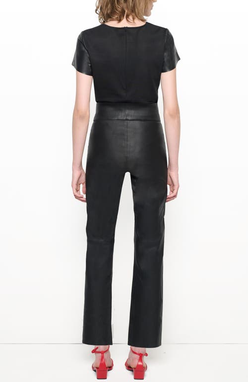 As By Df Reagan Stretch Leather Leggings In Black