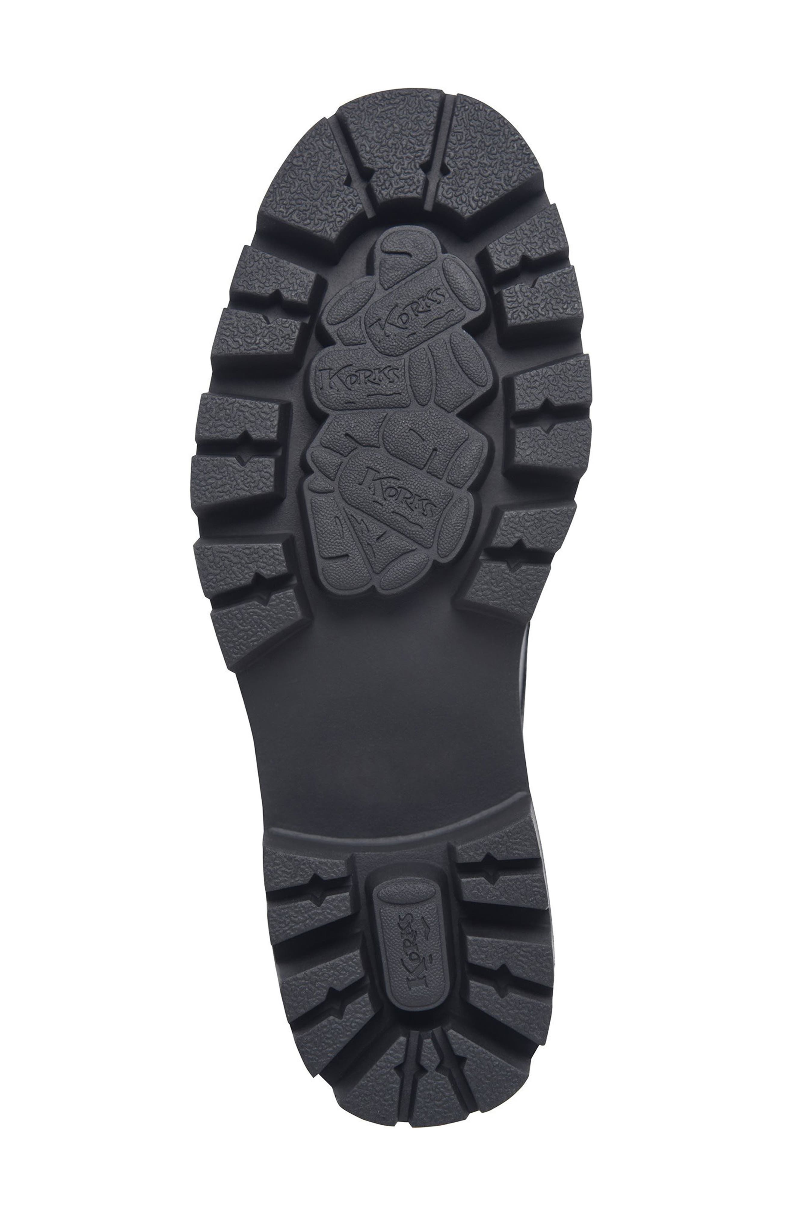 KORKS Veda Lug Sole Platform Derby, Alternate, color, Black