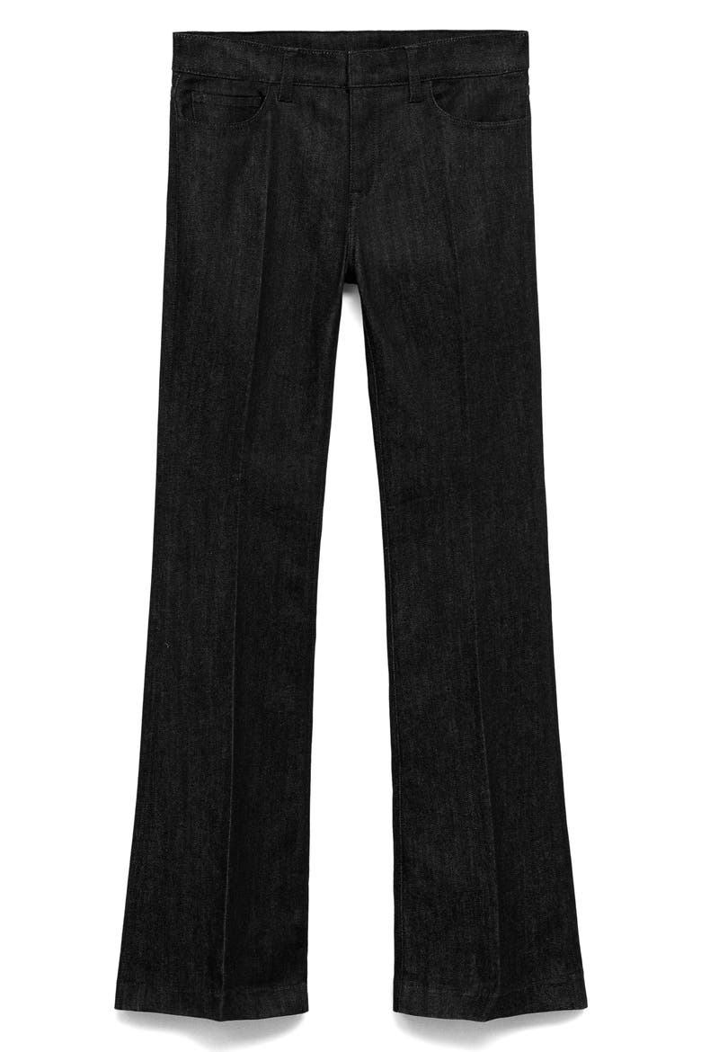 Mid Rise Flare Jeans, Alternate, color, BLACK