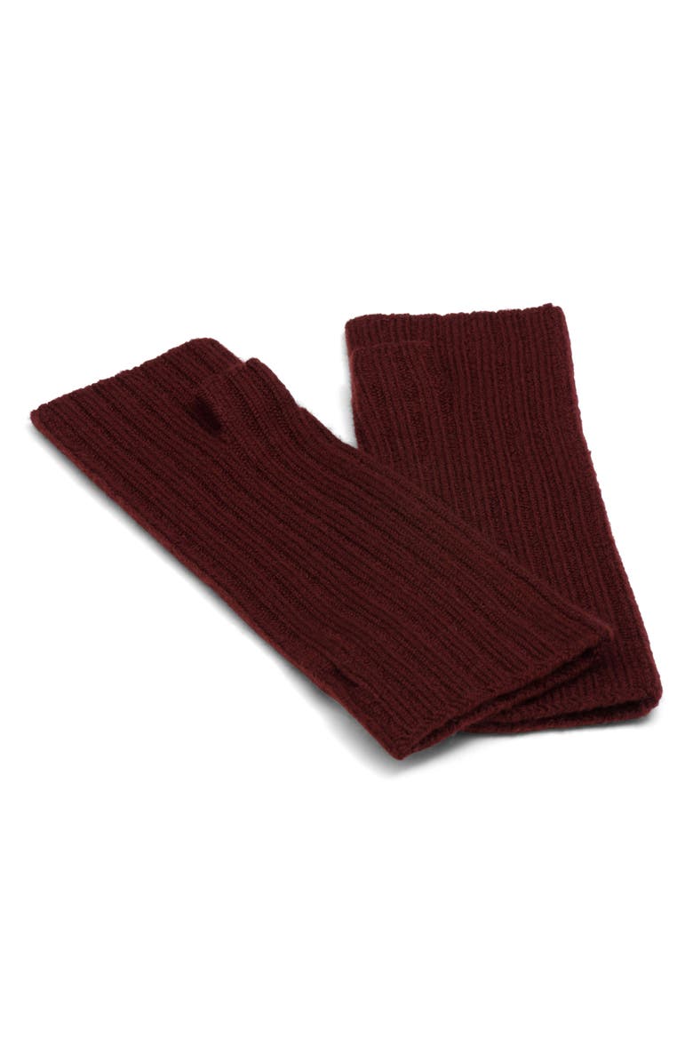 Arctic Fox & Co The Merino Wool Fingerless Gloves, Alternate, color, Dark Walnut Brown