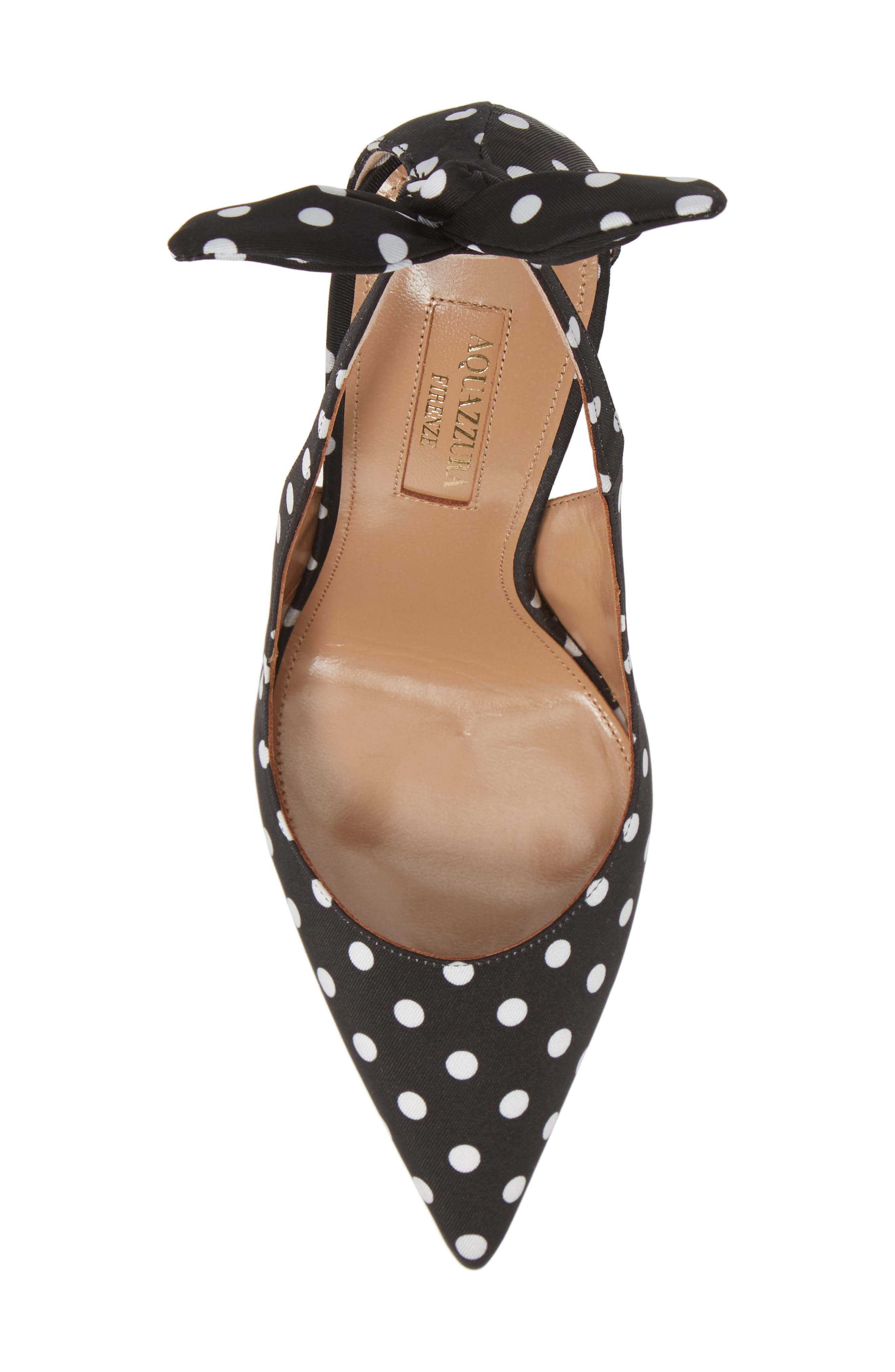 Aquazzura Deneuve Bow Pointy Toe Pump, Alternate, color, 