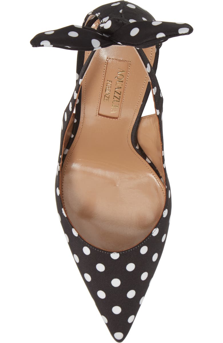 Aquazzura Deneuve Bow Pointy Toe Pump, Alternate, color,