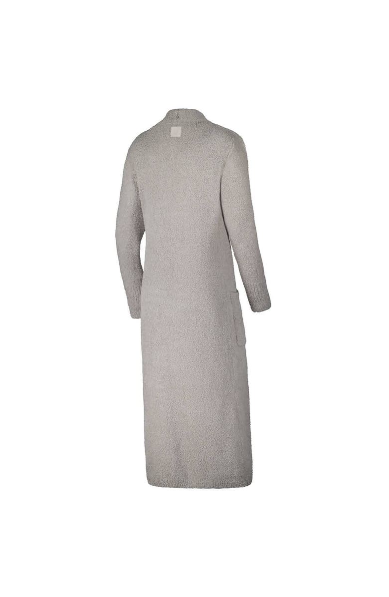 KADYLUXE Women's Tan Miami Hurricanes Three-Piece Fuzzy Knit Cropped Tank Top, Jogger Pants & Longline Cardigan Set, Alternate, color, 