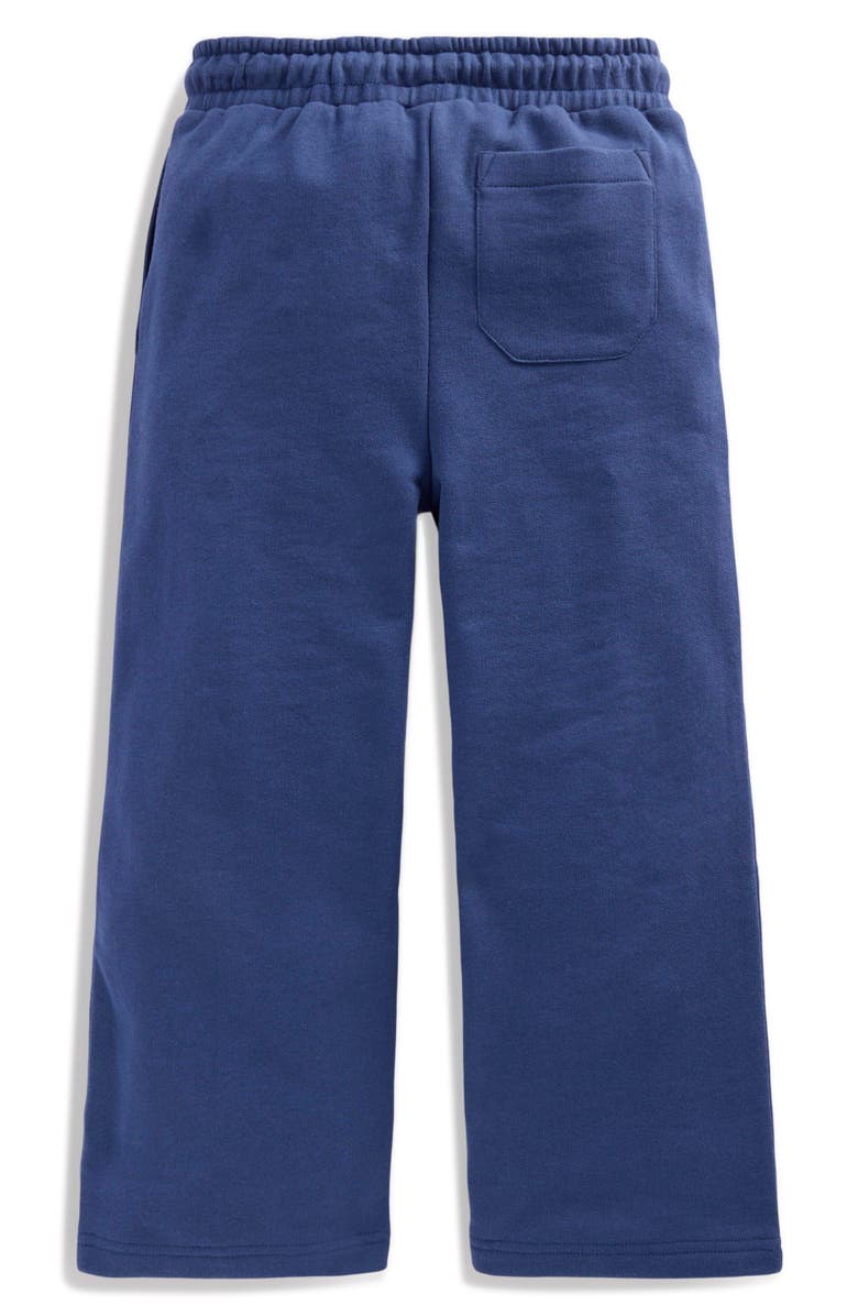 Mini Boden Kids' Bobbie Appliqué Wide Leg Sweatpants, Alternate, color, Navy Unicorns