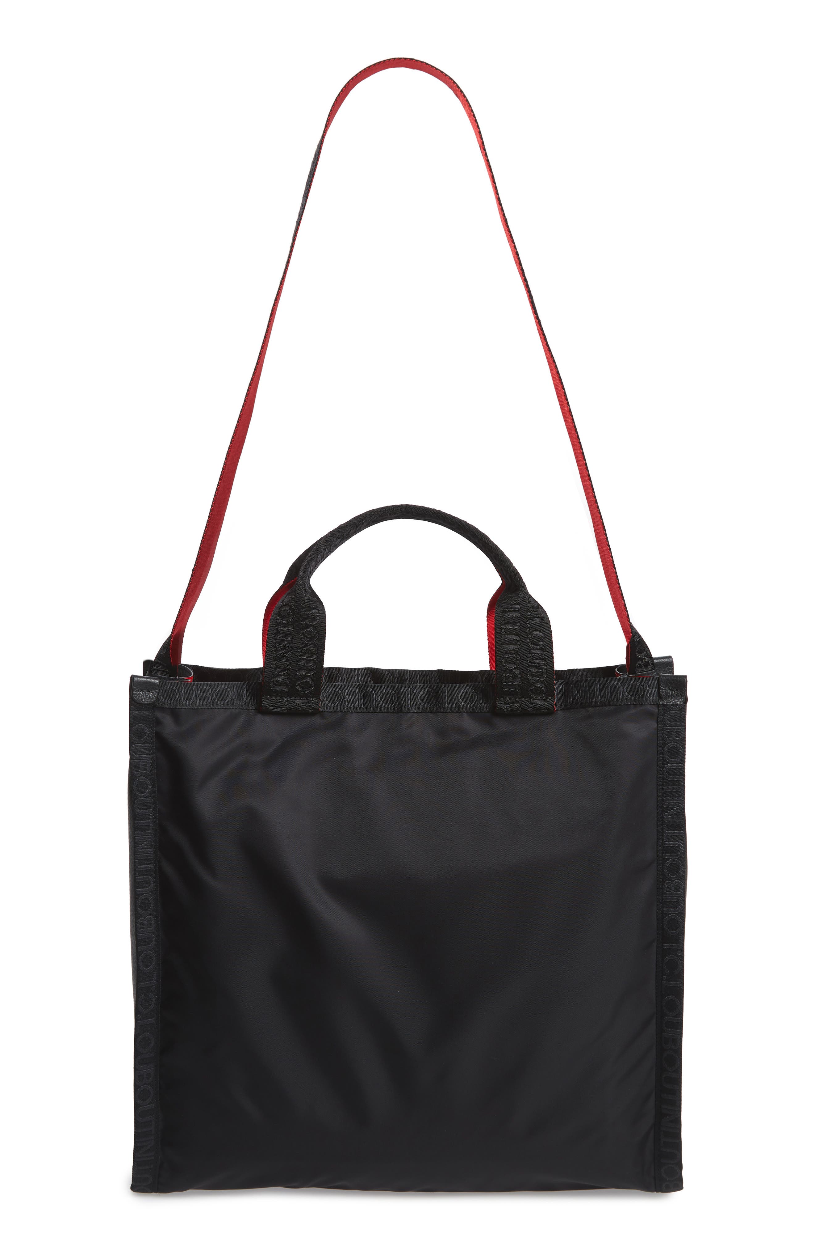 Christian Louboutin Loubiclic Nylon Tote, Alternate, color, 